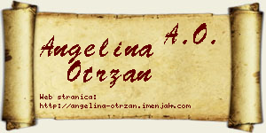 Angelina Otržan vizit kartica